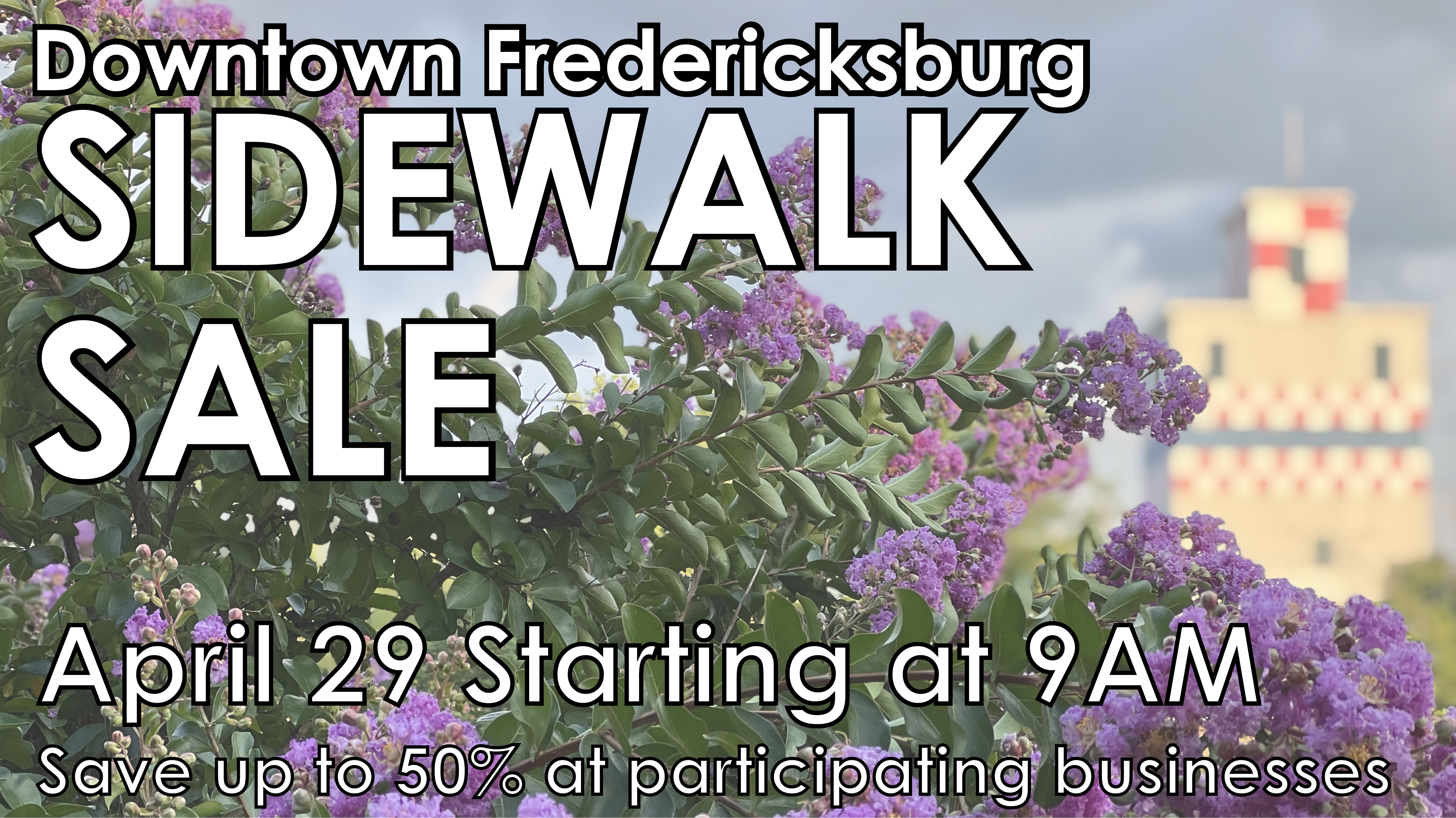 sidewalk sale title card